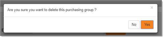 Delete Purchasing Group